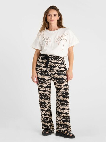 Le Temps Des Cerises Loosefit Broek 'Lomy' in Zwart