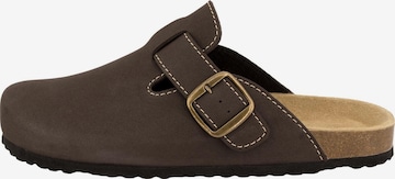 SUPERSOFT by Indigo Clogs 'Classic' in Braun: Vorderseite