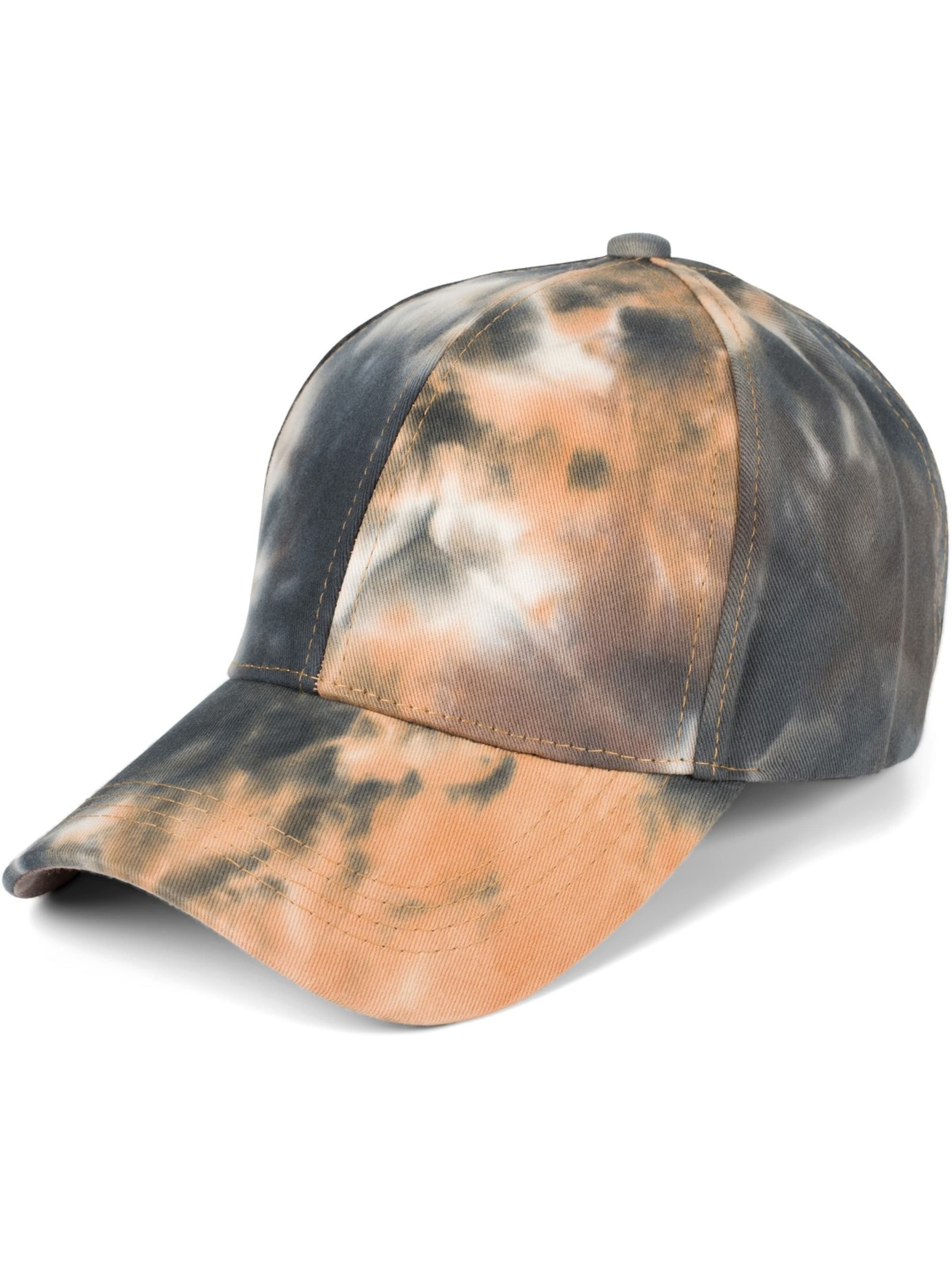 styleBREAKER Cap 'Baseballcap mit Batik Muster' in Orange