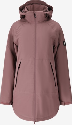 Veste outdoor Weather Report en marron : devant