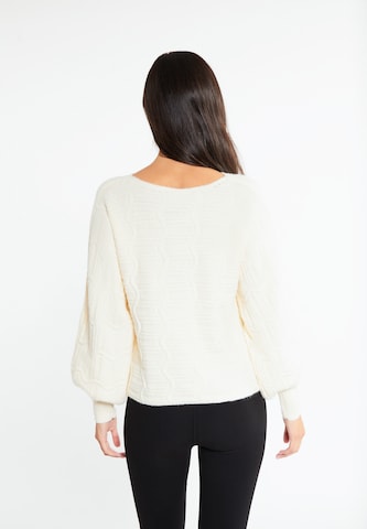 faina - Pullover em branco