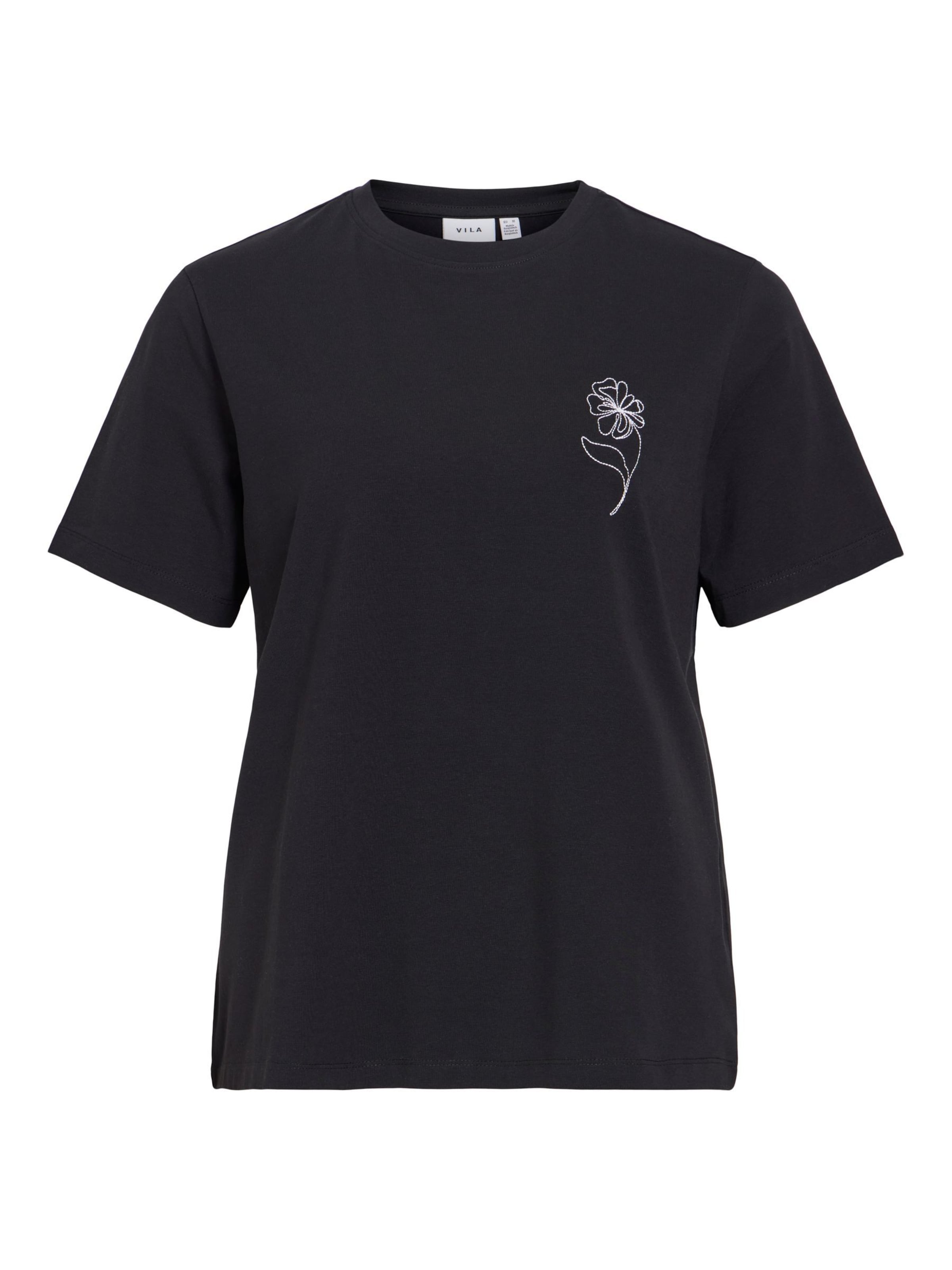 VILA - Camiseta 'VINORA' en negro: frente