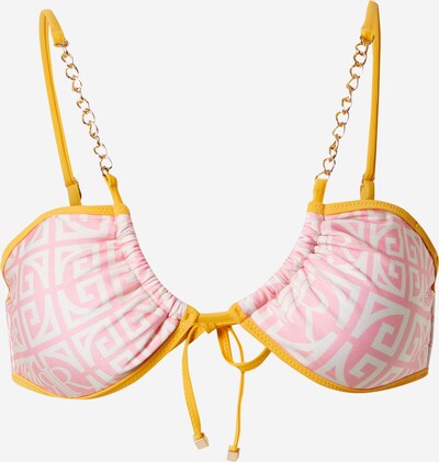 River Island Bikini gornji dio u zlatno žuta / roza / bijela, Pregled proizvoda