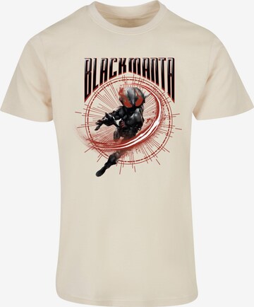 ABSOLUTE CULT T-Shirt 'Aquaman - Manta' in Beige: predná strana