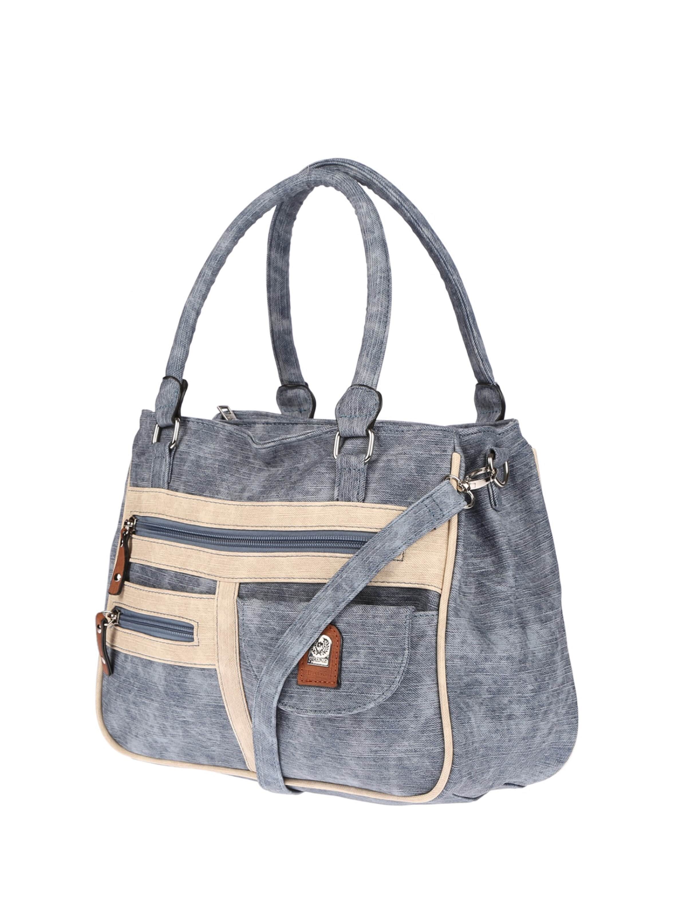 Christian Wippermann Handtasche 'Große Damen Tasche Umhängetasche Schultertasche'‌‌‌‌ in Blau: Vorderseite