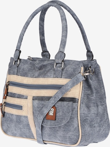Christian Wippermann Handtasche 'Große Damen Tasche Umhängetasche Schultertasche' in Blau: Vorderseite