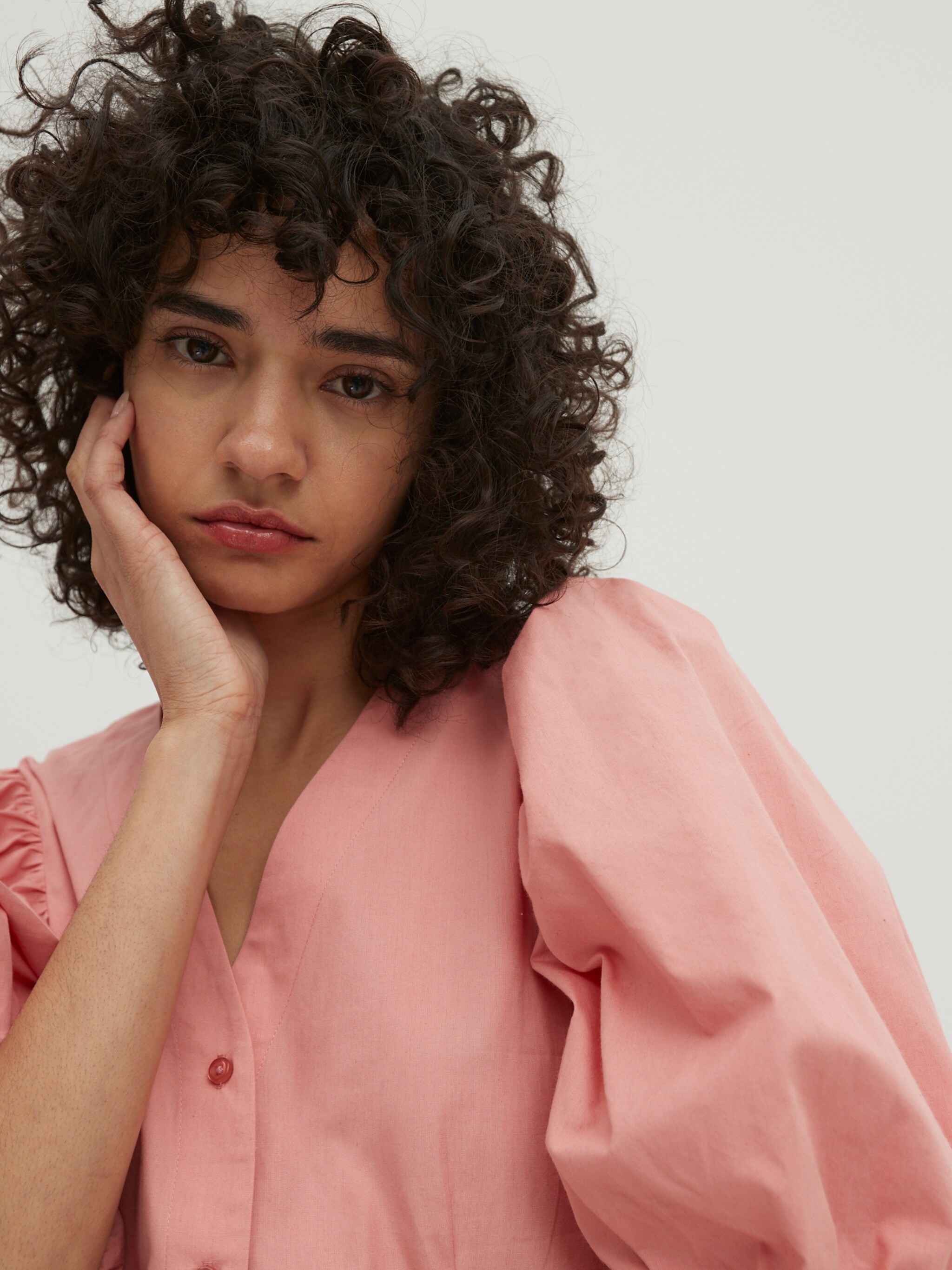 EDITED Produits Robe-chemise rose