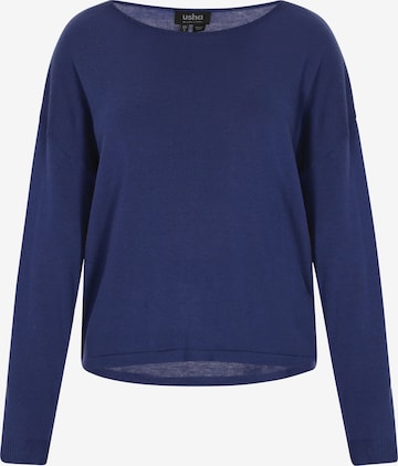 usha BLACK LABEL Pullover in Blau: Vorderseite