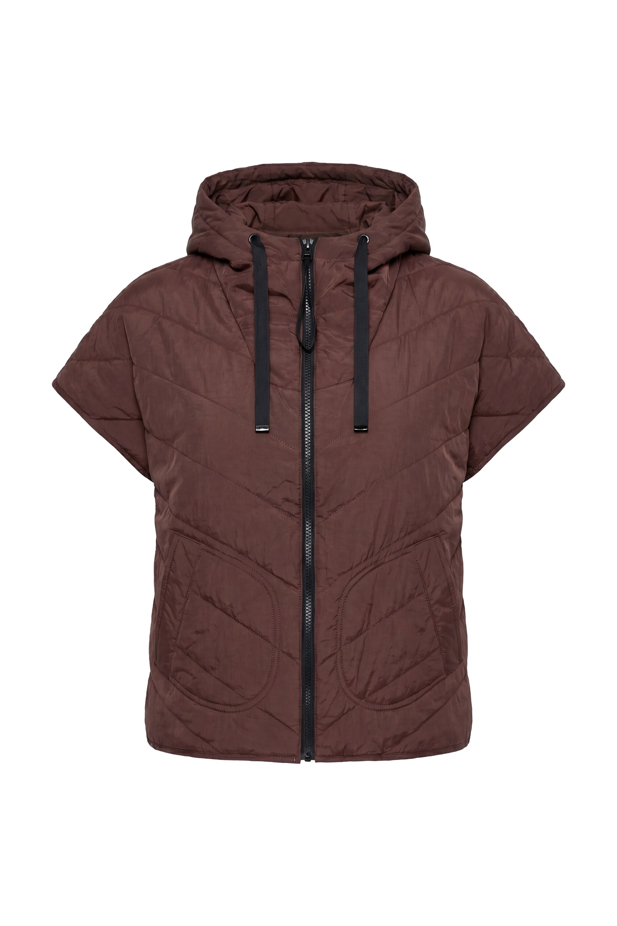 Ulla Popken Bodywarmer in M-L in de kleur Bruin, Productweergave
