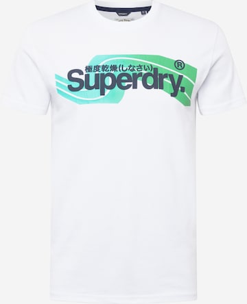 Tricou de la Superdry pe alb: față