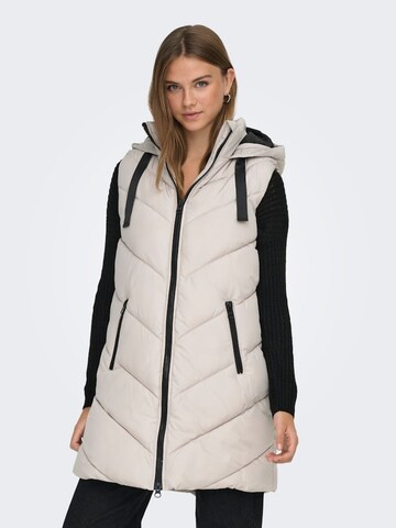 Jaqueline de Yong Wintermantel 'Skylar' in Beige: voorkant
