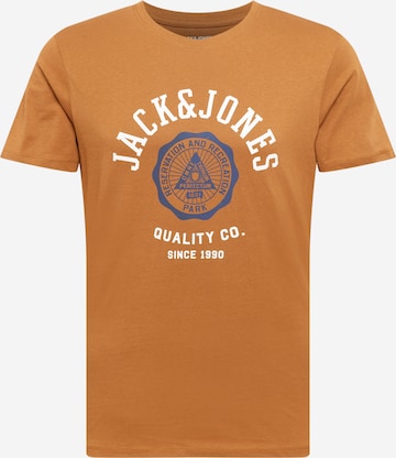 JACK & JONES Shirt in Brown: front