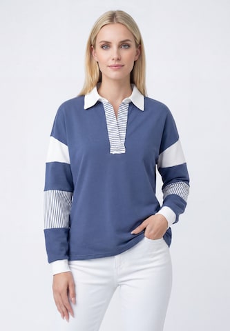MIMO Sweatshirt in Blauw: voorkant