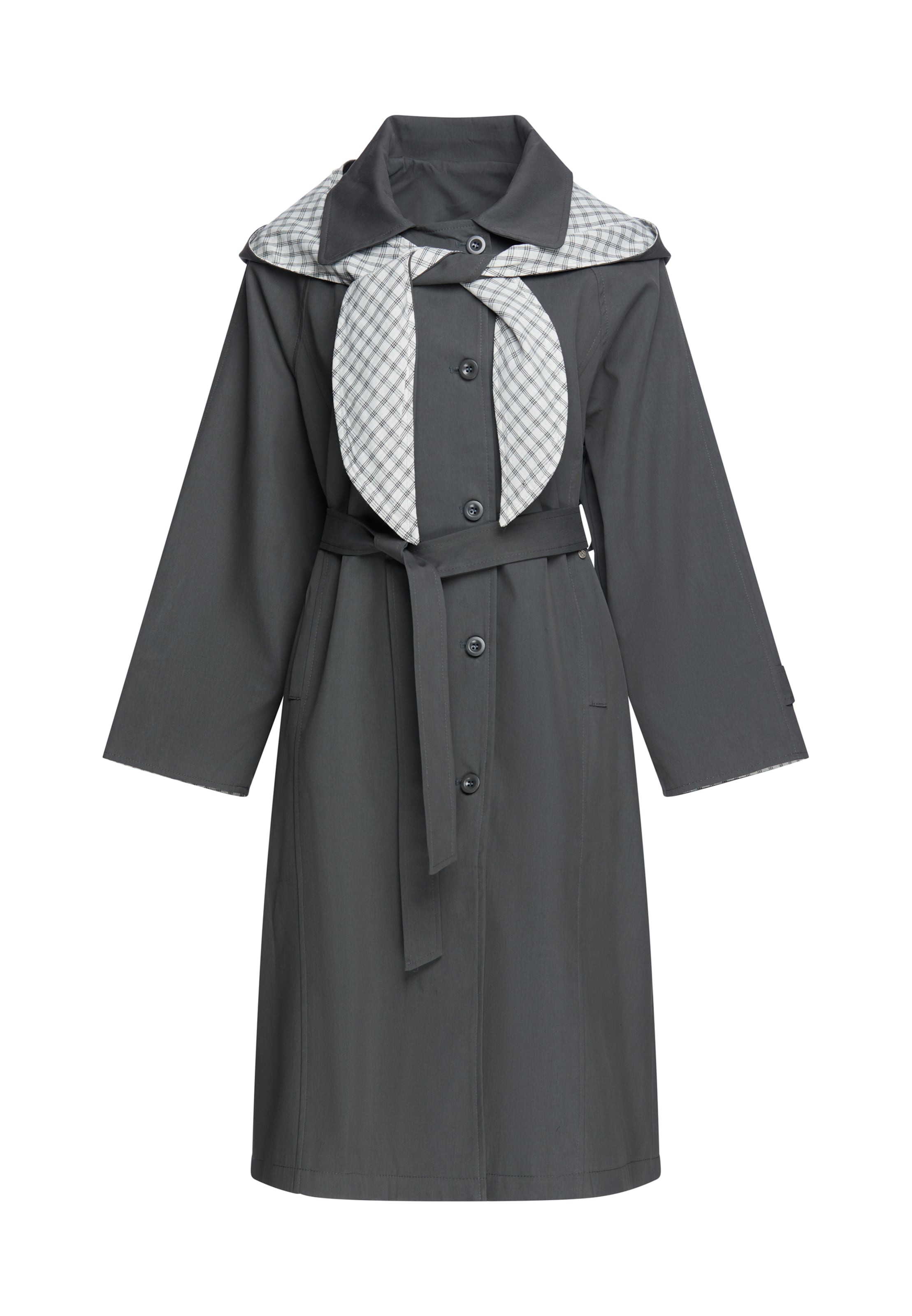 usha BLACK LABEL Abrigo de entretiempo en M en antracita / gris claro / blanco, Vista del producto