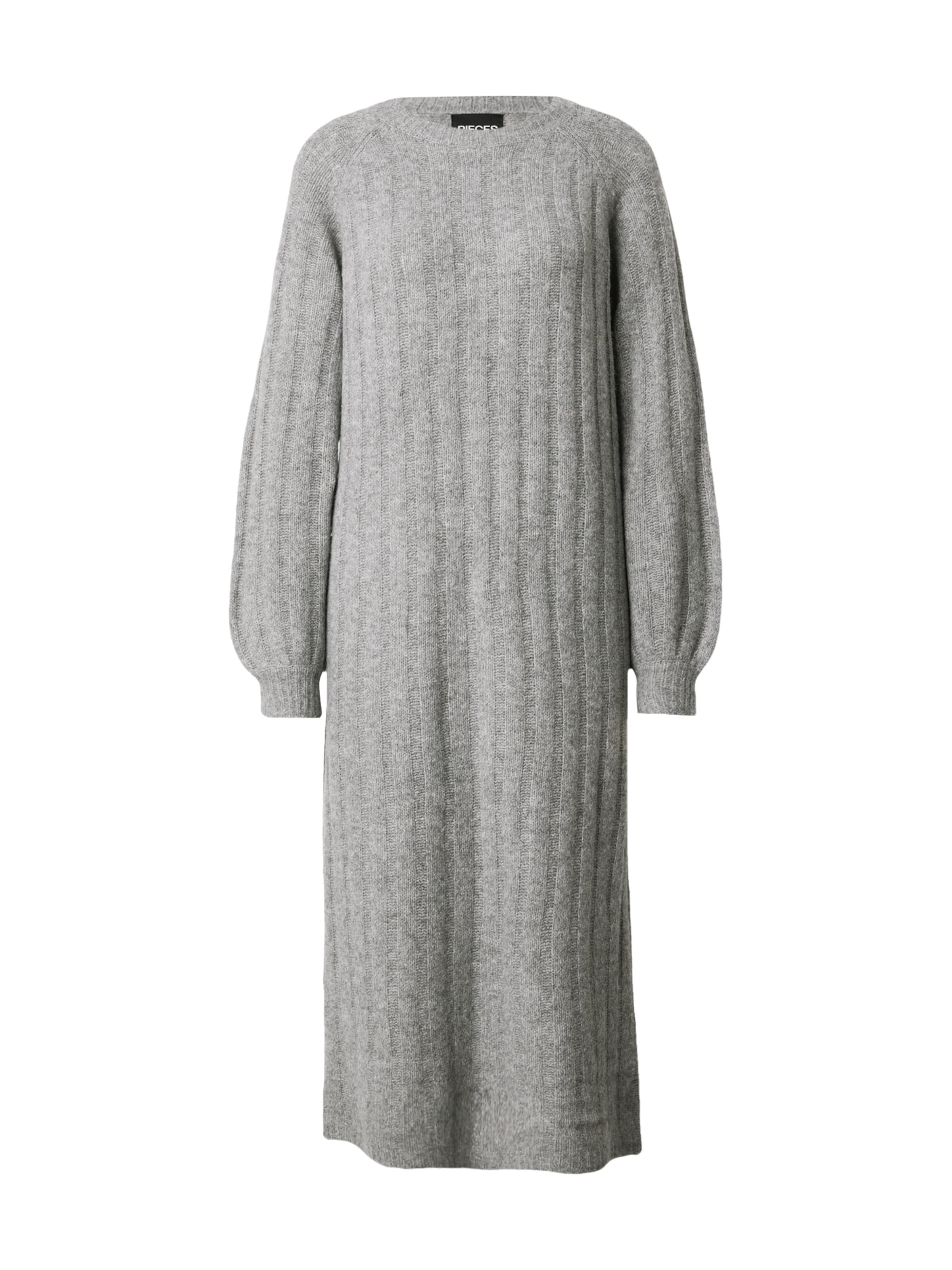 Abito in maglia 'Maggy' di PIECES in grigio: frontale