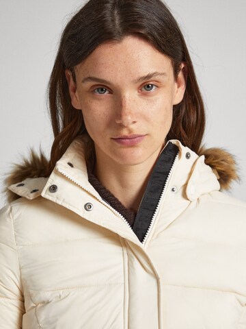 Pepe Jeans Winter Jacket 'MAY' in Beige