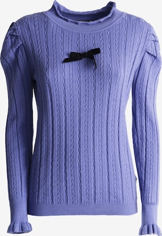 Influencer Pullover in Blau: predná strana