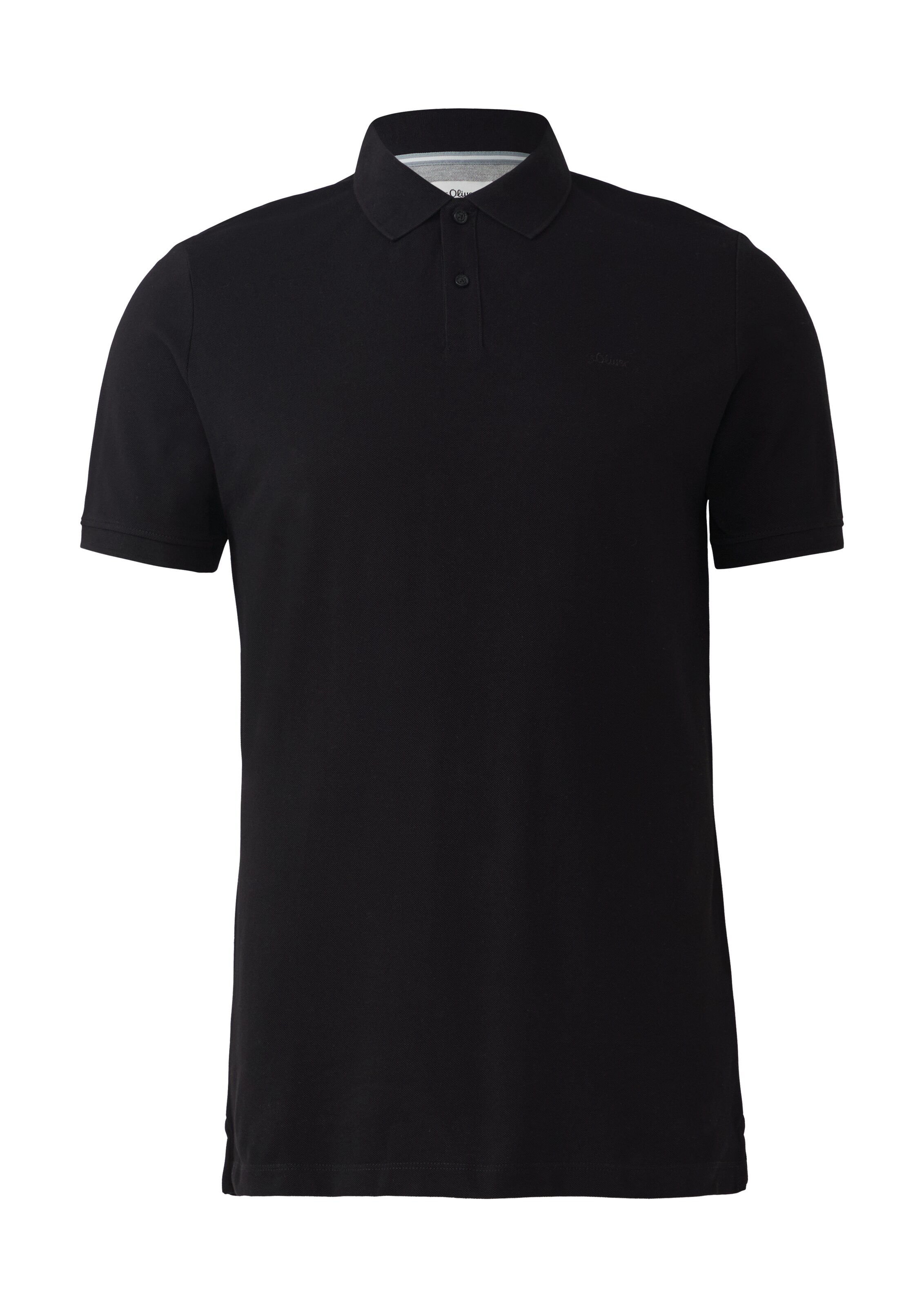 s.Oliver Men Tall Sizes Shirt in Black: front