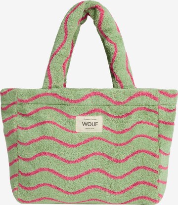 Borsa a mano 'Terry Towel' di Wouf in verde: frontale