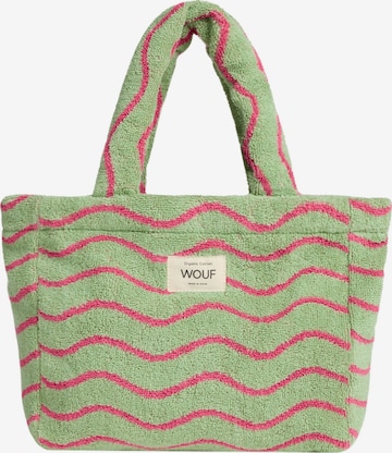 Borsa a mano 'Terry Towel' di Wouf in verde: frontale