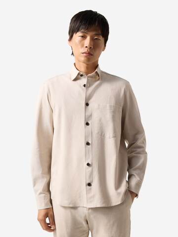 BOGNER Regular Fit Hemd 'Heiko' in Beige: Vorderseite