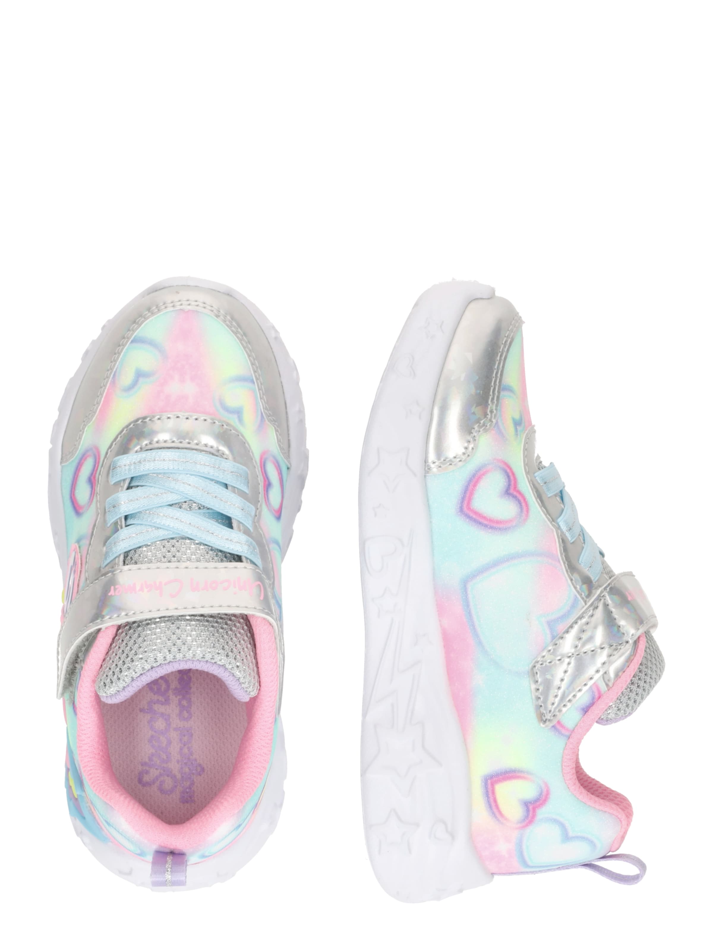 Sneaker 'UNICORN CHARMER' di SKECHERS in argento
