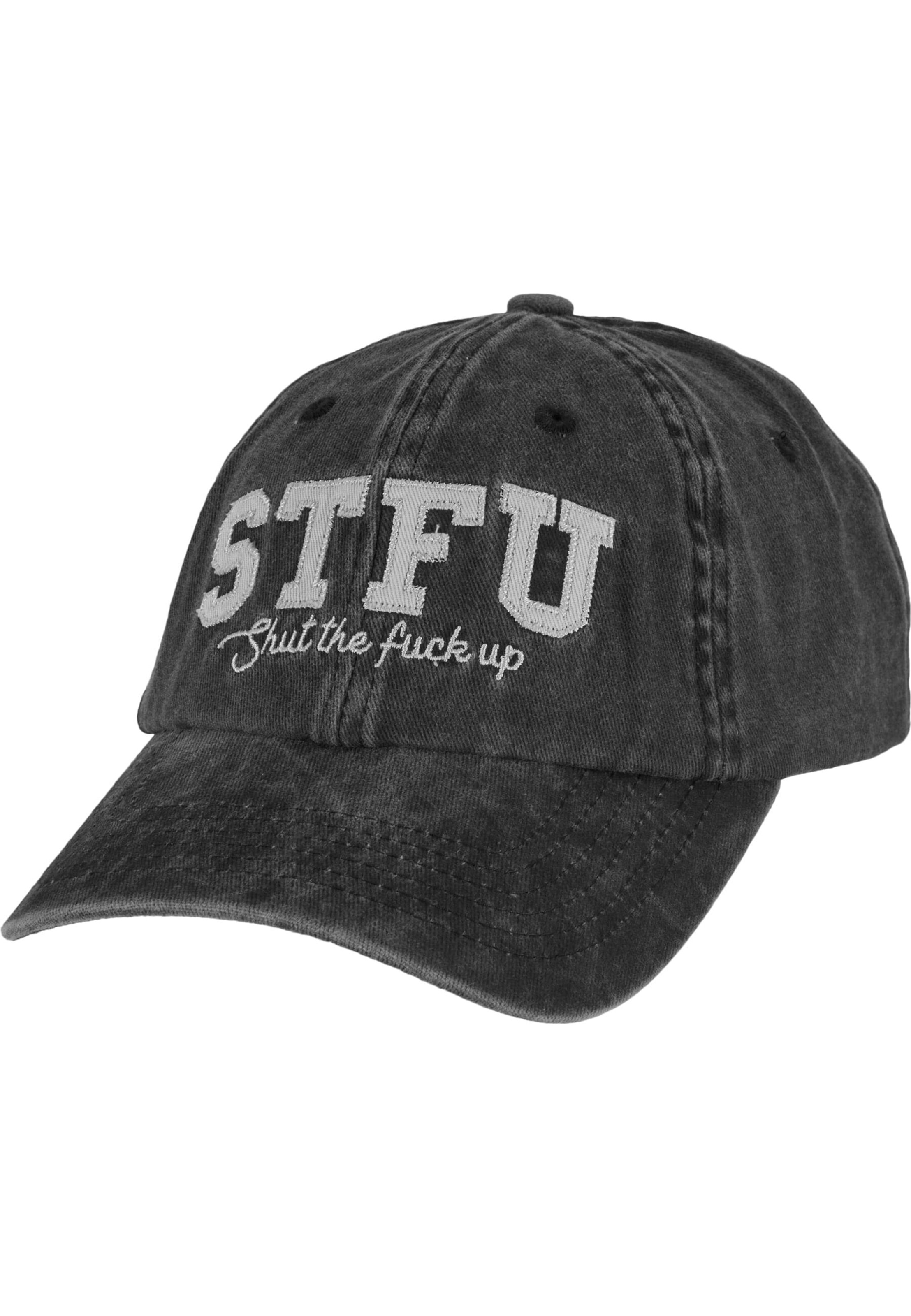 Pica Pica Cap 'STFU' in Black: front
