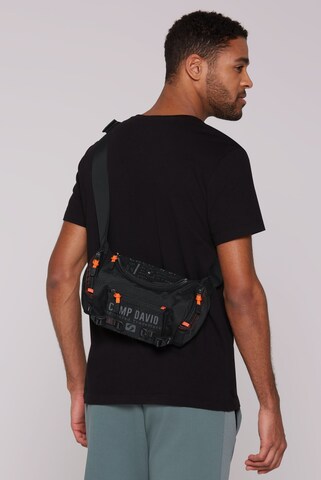 CAMP DAVID Shopper in Black: front