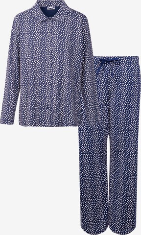 SEIDENSTICKER Pyjama 'Schwarze Rose' in Blau: predná strana