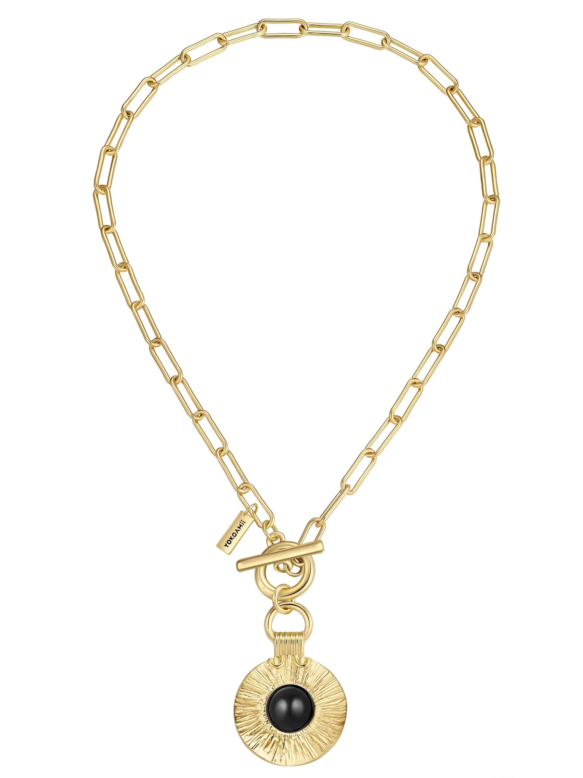 Collana di Yokoamii in oro: frontale