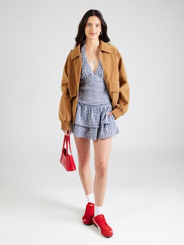 HOLLISTER Коктейльное платье в Синий