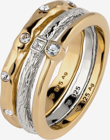 ELLI Ring 'Bi Color' in Gold: front