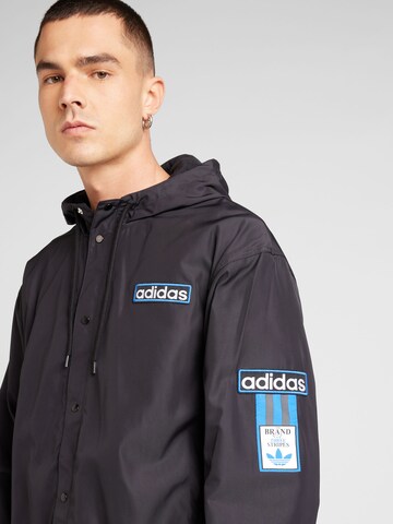 juoda ADIDAS ORIGINALS Demisezoninė striukė 'Adibreak'