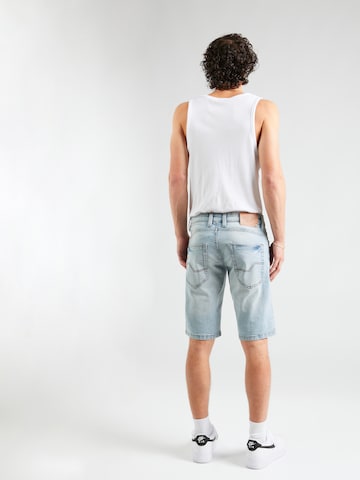 INDICODE JEANS Regular Shorts 'Kaden Holes' in Blau