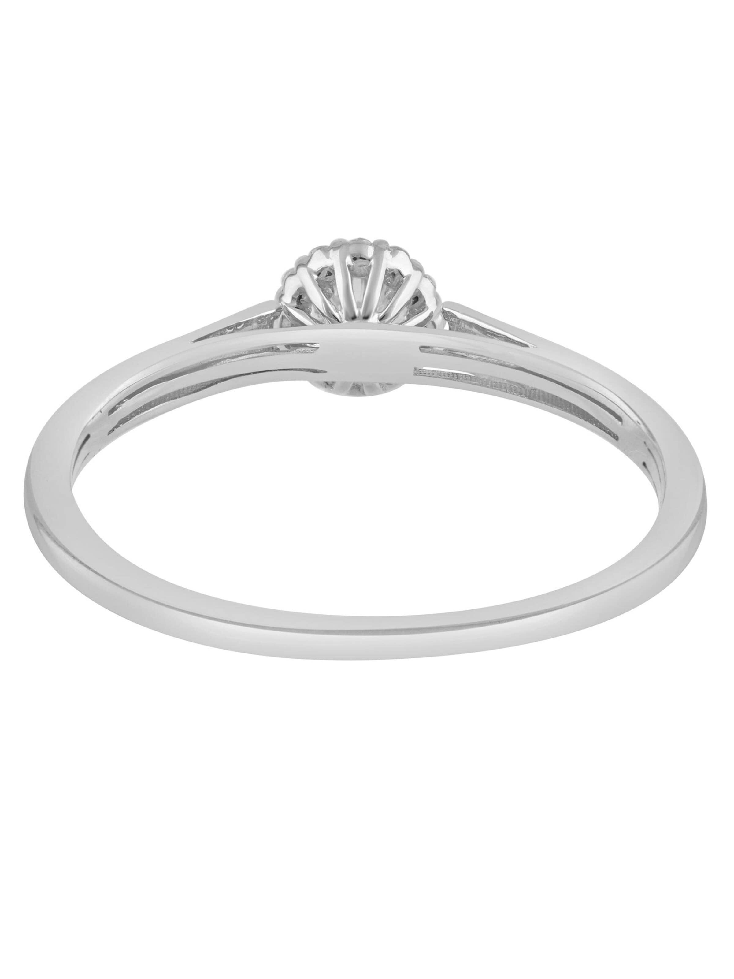 Diamant Exquis Ring 'Ring aus 585 Weißgold mit Diamant' in Silver