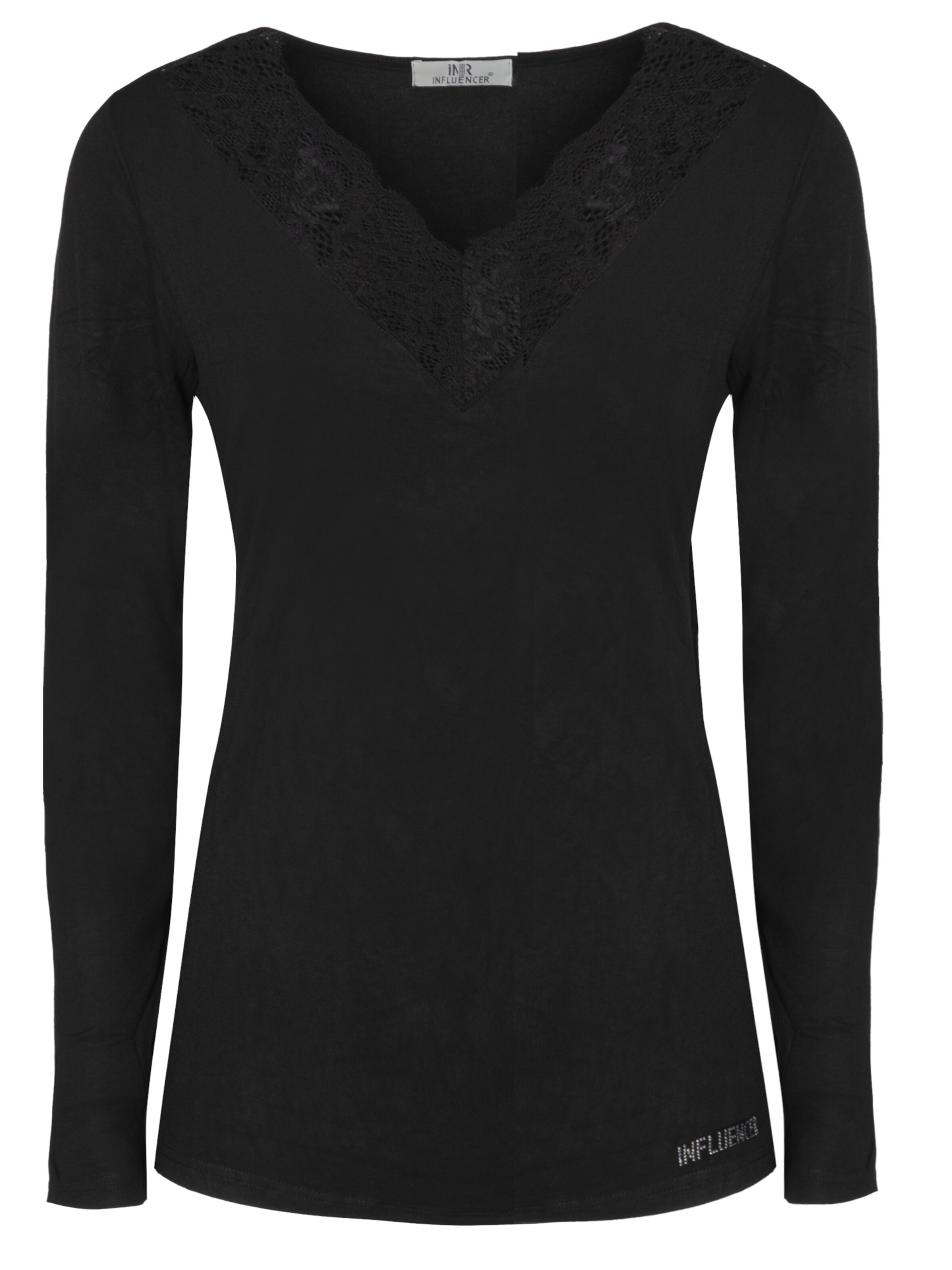 Influencer Tričko – černá: přední strana
