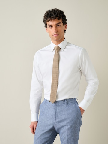 Next Regular fit Button Up Shirt in White: front