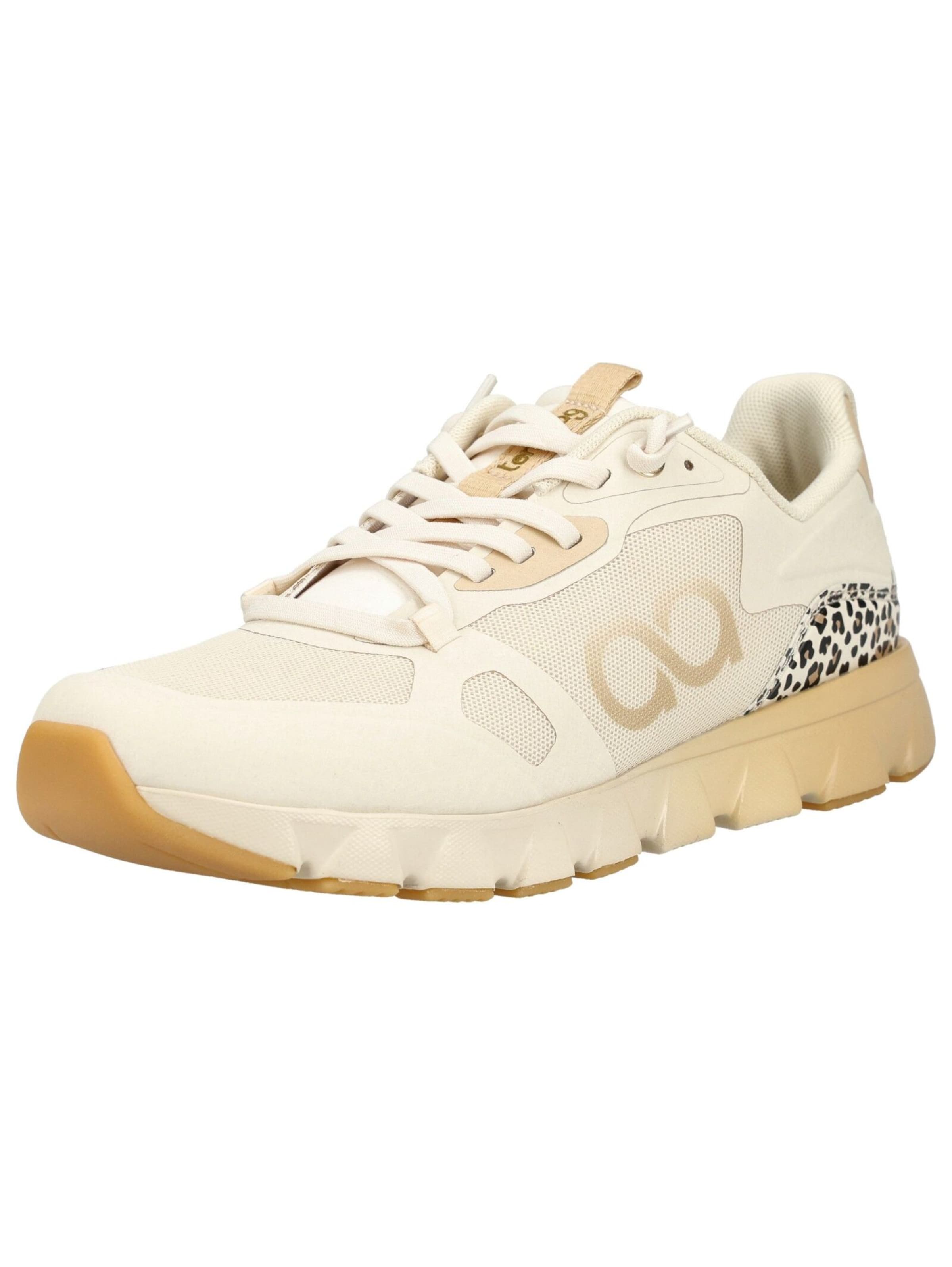 Sneaker bassa di Tenhaag in beige: frontale
