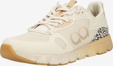 Sneaker bassa di Tenhaag in beige: frontale