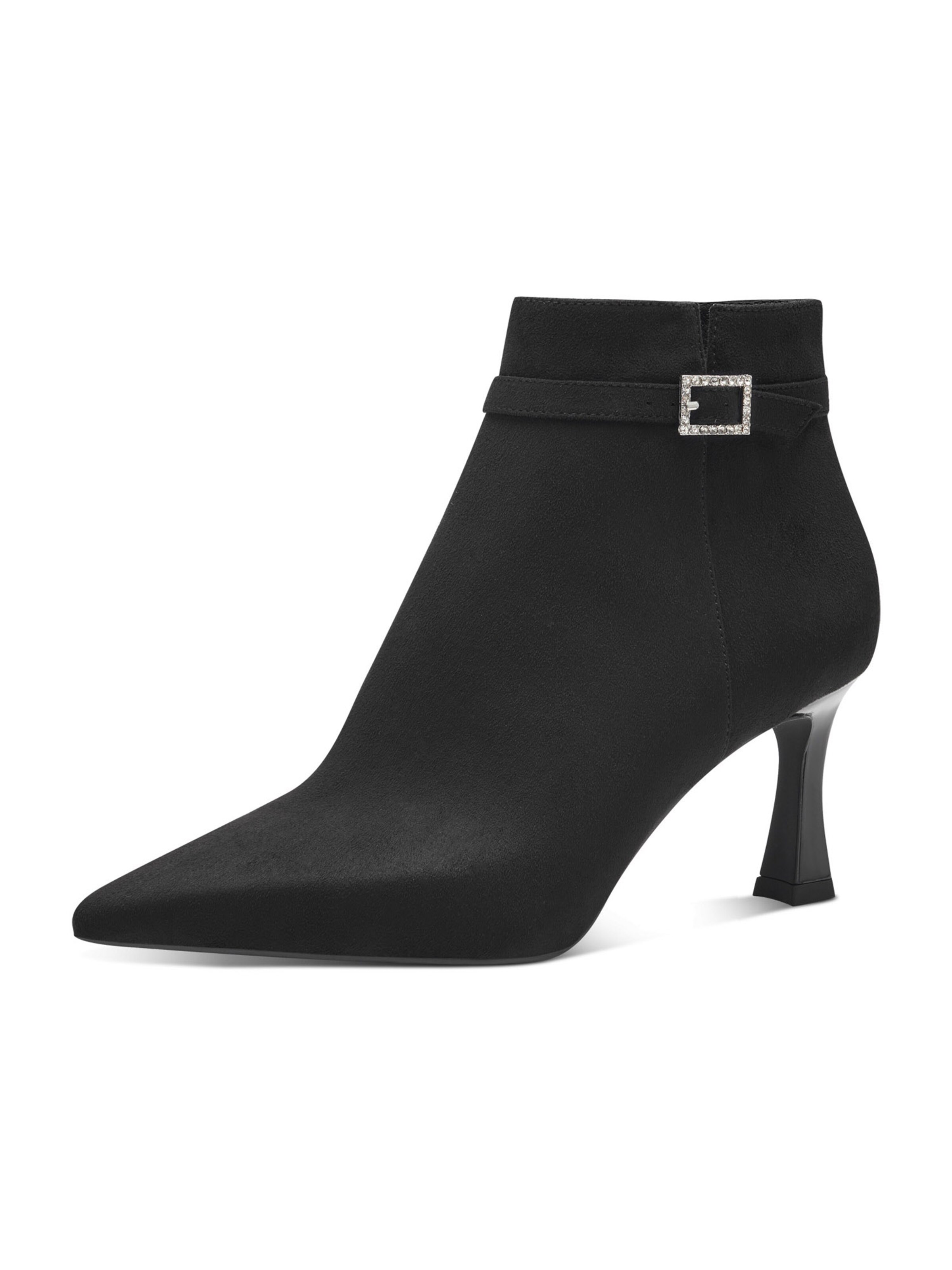 Leather stiletto ankle boots clearance