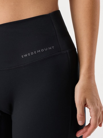 SWEDEMOUNT Bootcut Sportbroek 'Core' in Zwart