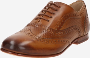 MELVIN & HAMILTON Lace-Up Shoes 'Sonia' in Brown: front