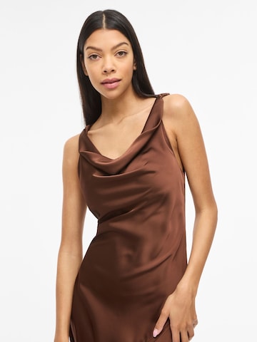 VILA Avondjurk 'VIBea' in Bruin