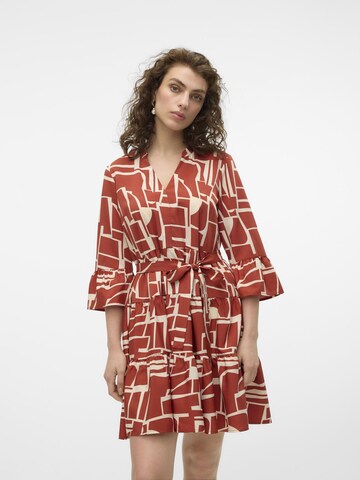 VERO MODA Blousejurk 'ZERA' in Bruin: voorkant
