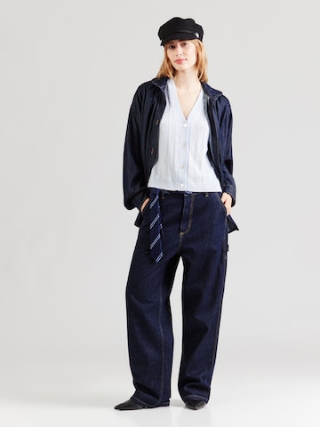 MM by Max Mara Stickad väst 'LRANGHI' i blå