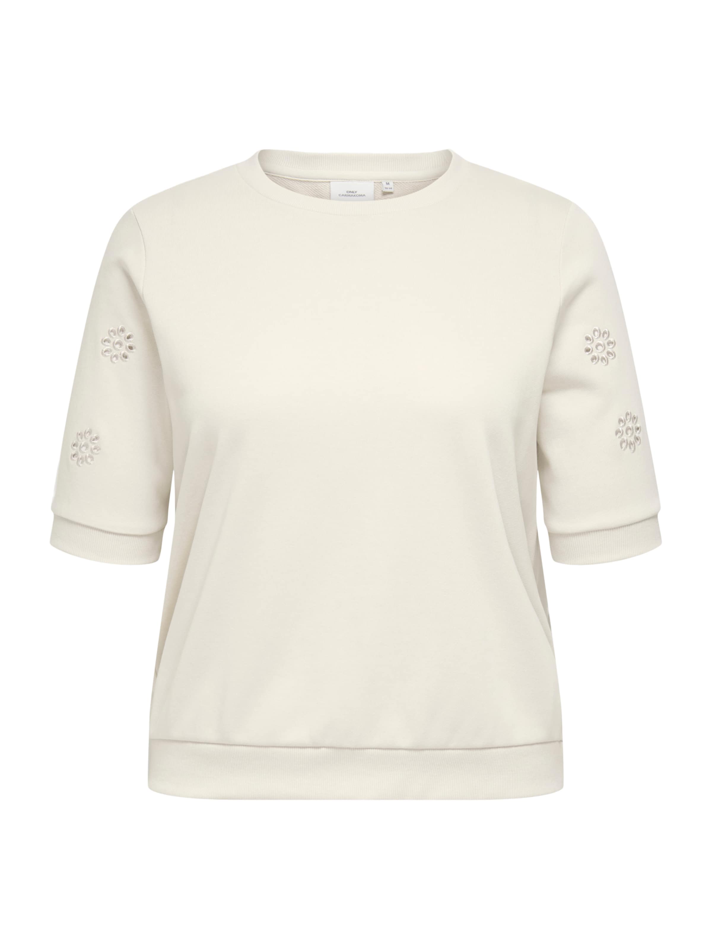 ONLY Carmakoma Mikina 'CARBROOKE' – béžová: přední strana