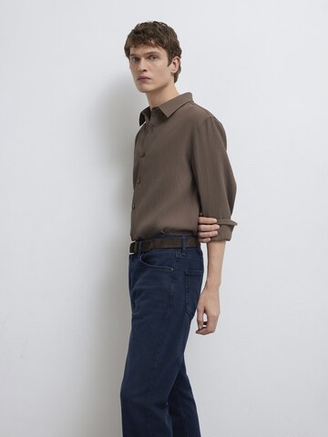 Mavi Regular fit Button Up Shirt in Brown