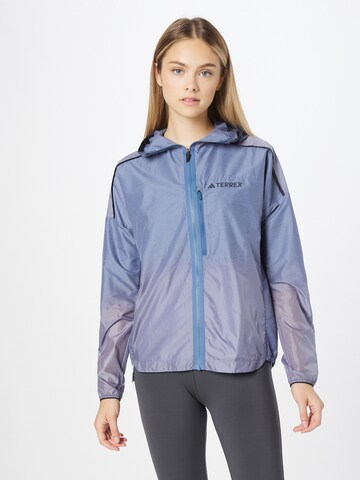 ADIDAS TERREXOutdoor jakna 'Agravic Windweave' - siva boja: prednji dio