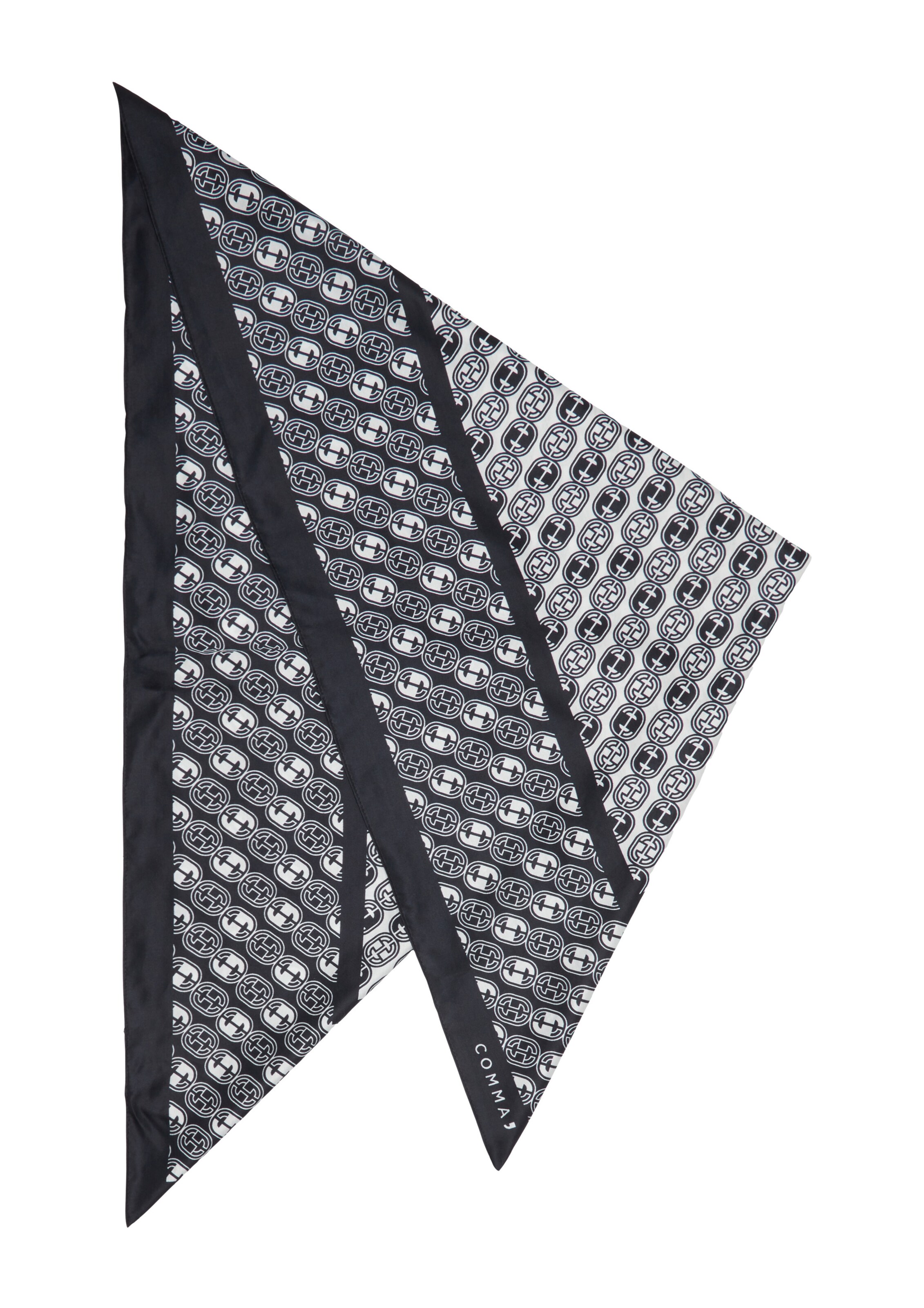 Écharpe COMMA en bleu : devant