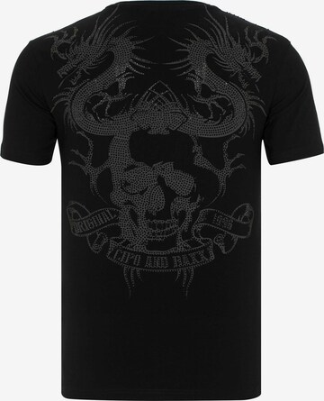 CIPO & BAXX T-Shirt 'Yakuza Dragon' in Mischfarben